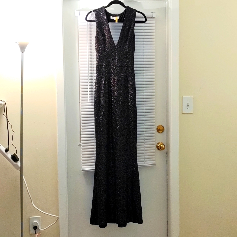 Dress The Population Black Sequin Sleeveless Dress